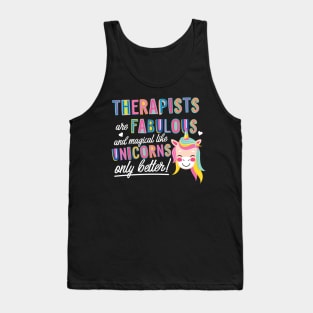 Therapists are like Unicorns Gift Idea Tank Top